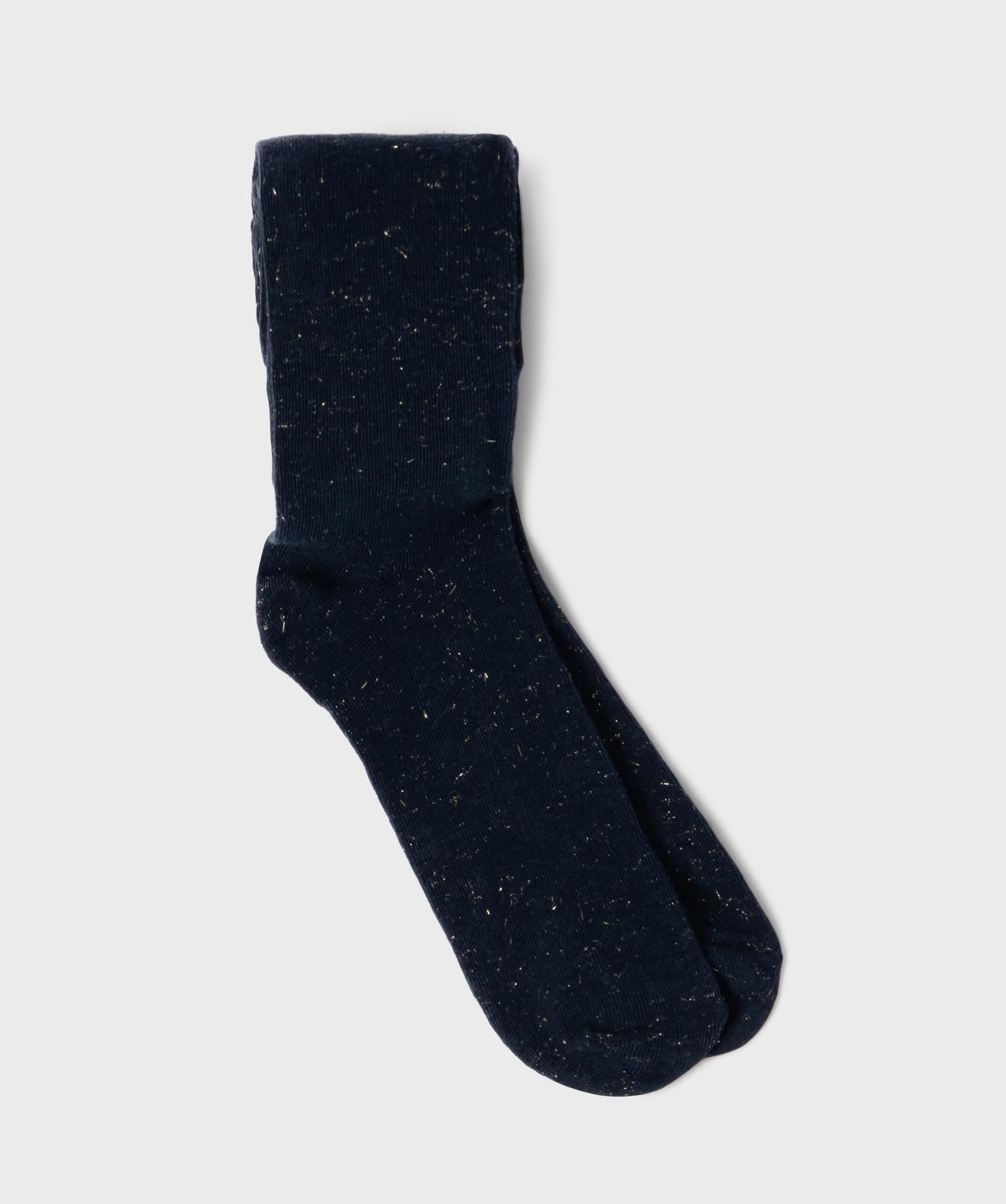 collant chaud avec fil metallise fille bleu collants