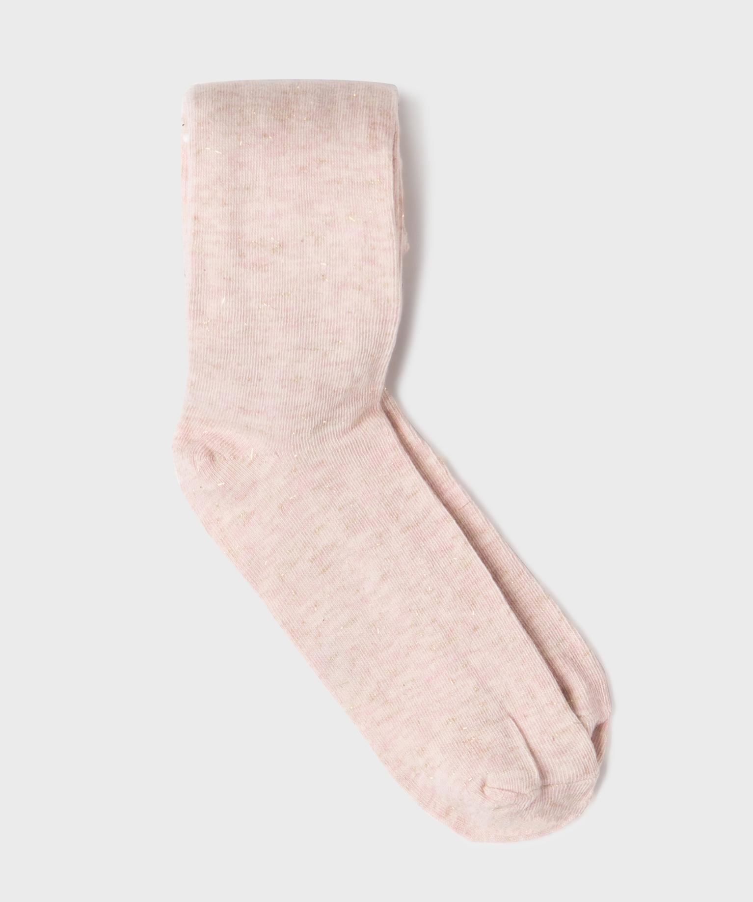 collant chaud avec fil metallise fille rose chine collants
