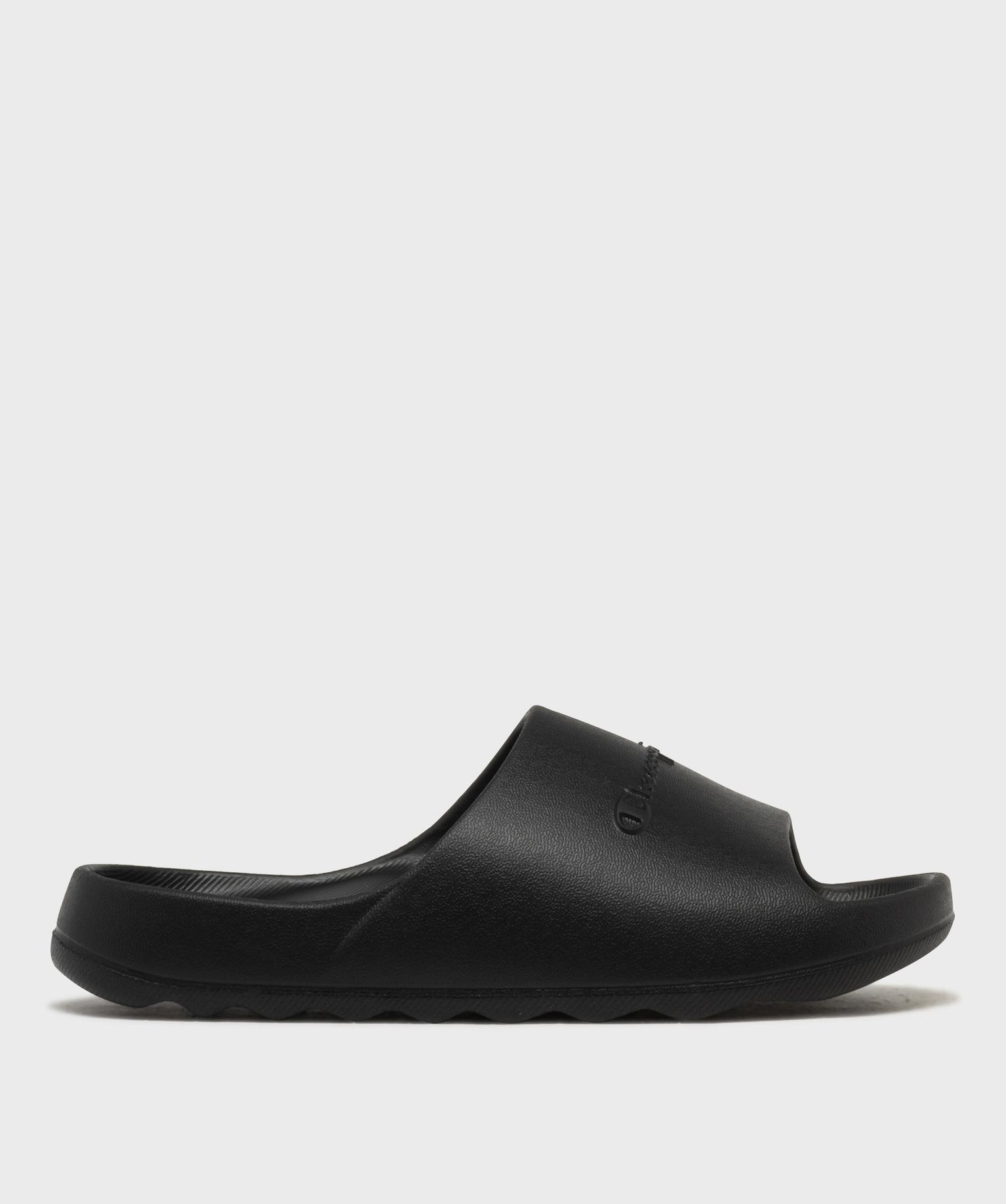 mules de piscine moulees et unies femme - champion noir standard