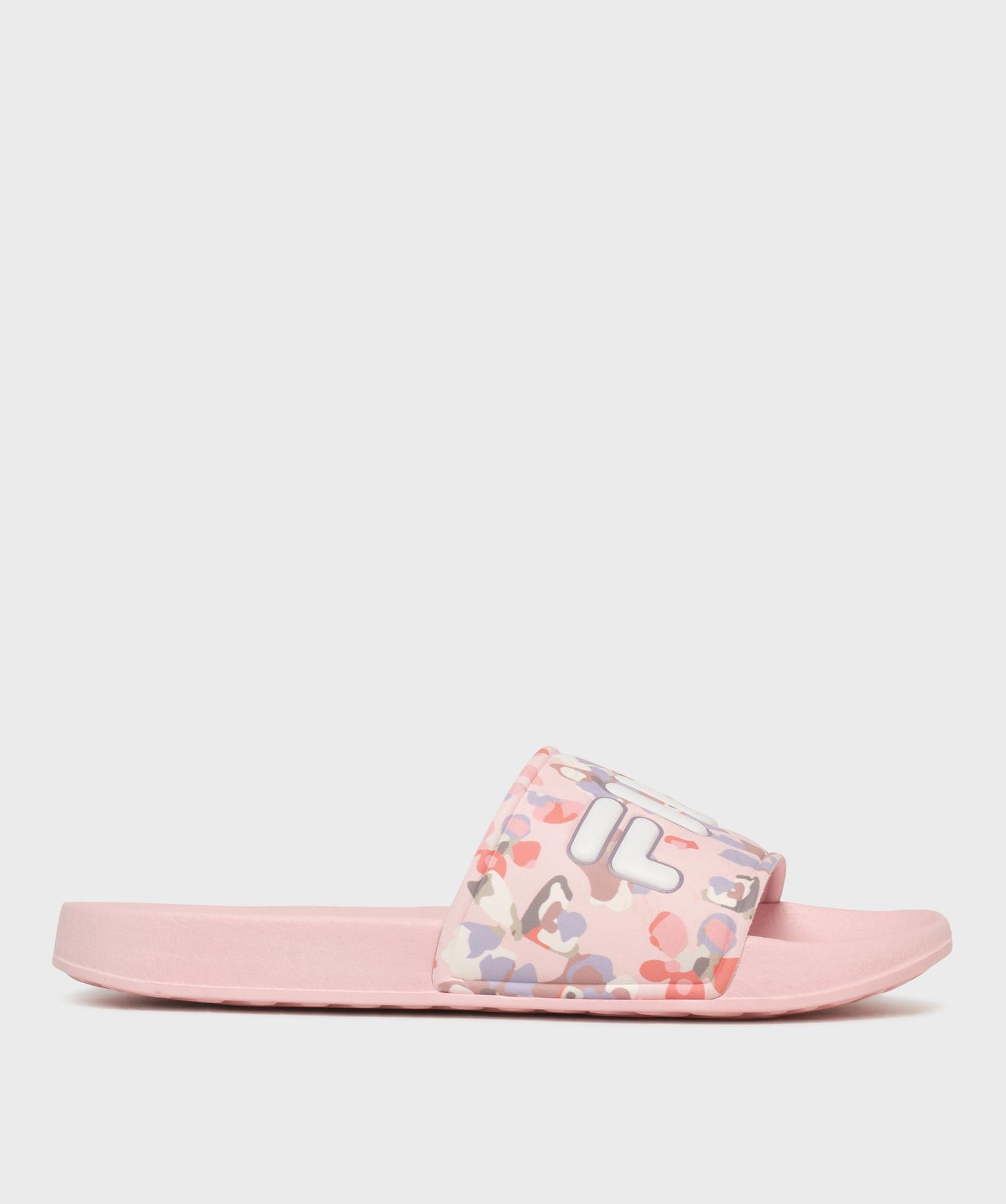 mules de piscine a motifs fleuris femme - fila rose