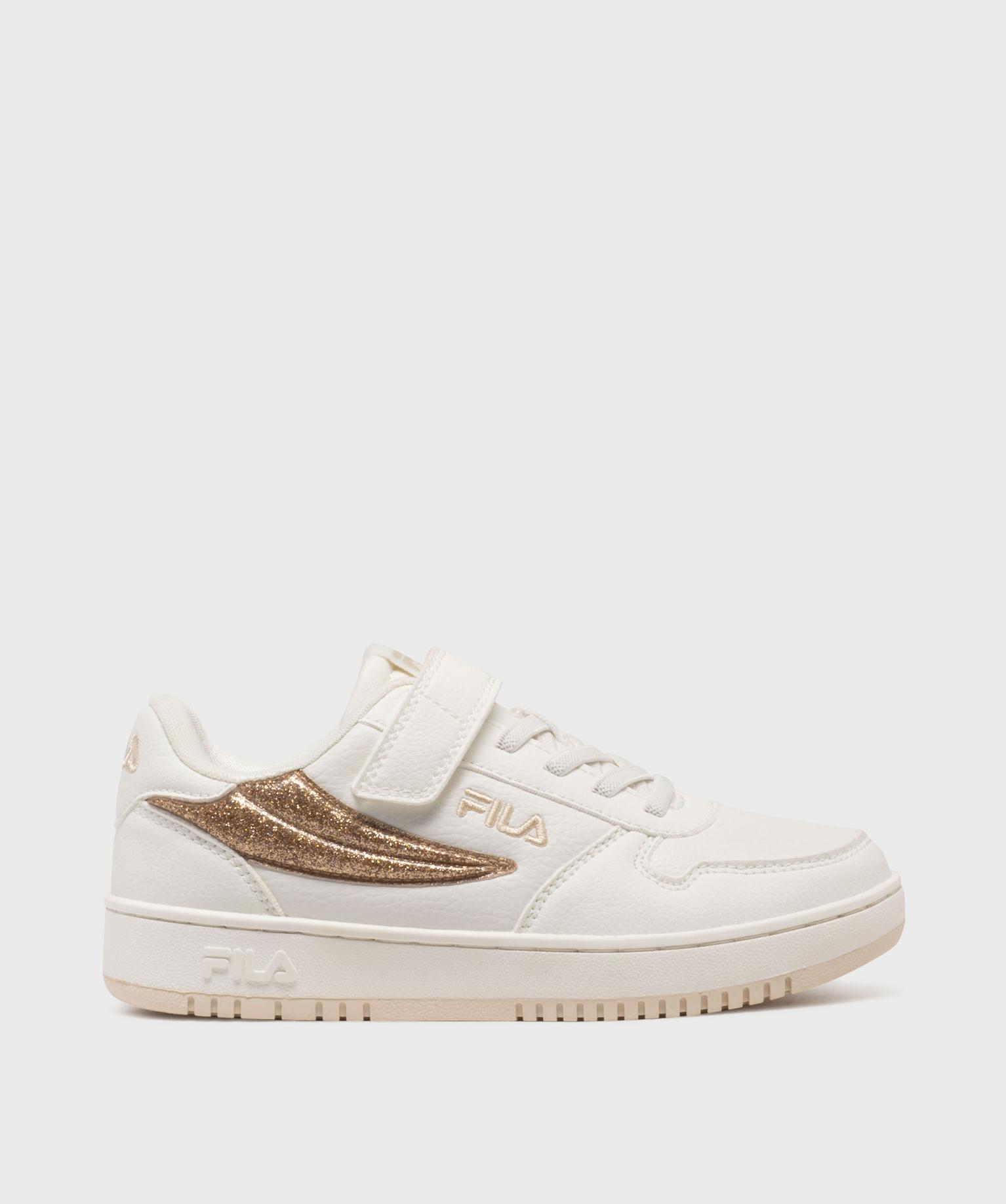 baskets a scratch avec empiecements pailletes fille - fila blanc standard