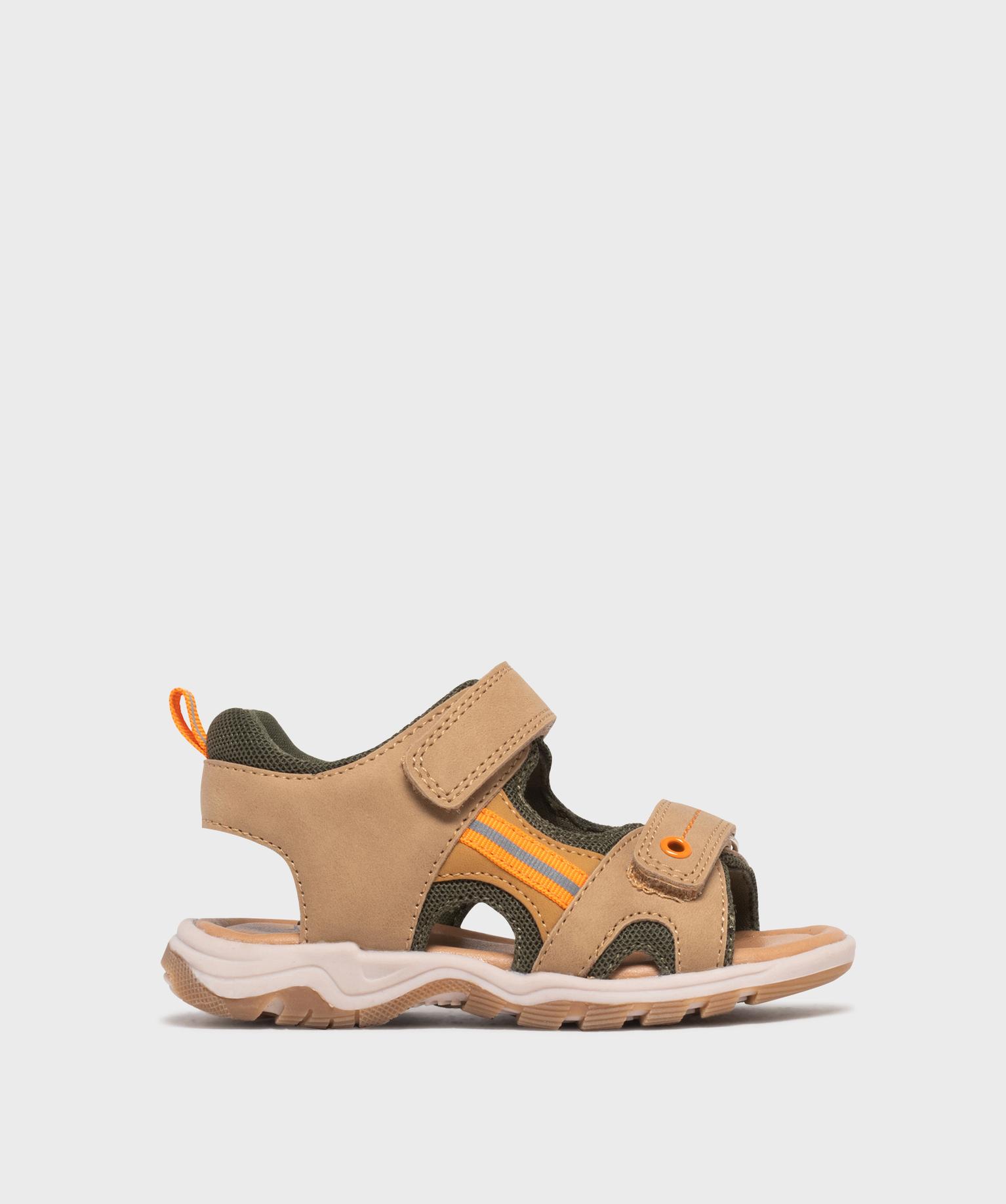sandales a scratch garcon - 5 miles beige standard