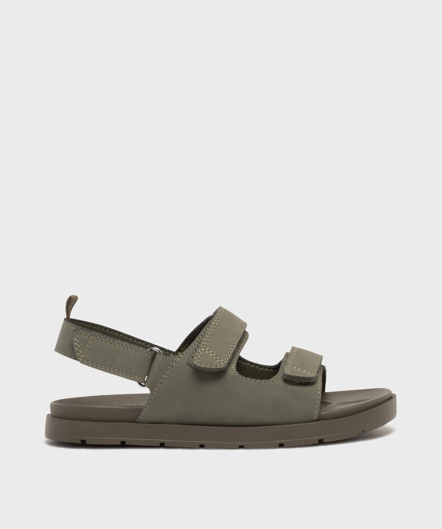 sandales a scratch monochromes garcon - 5 miles kaki standard