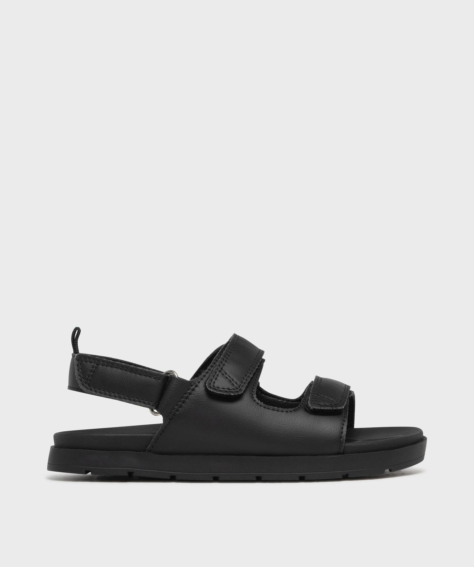 sandales a scratch monochromes garcon - 5 miles noir standard